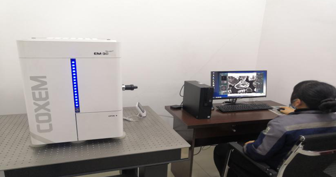 COXEM扫描电子显微镜——用于观察负极材料表面形貌。(图1)